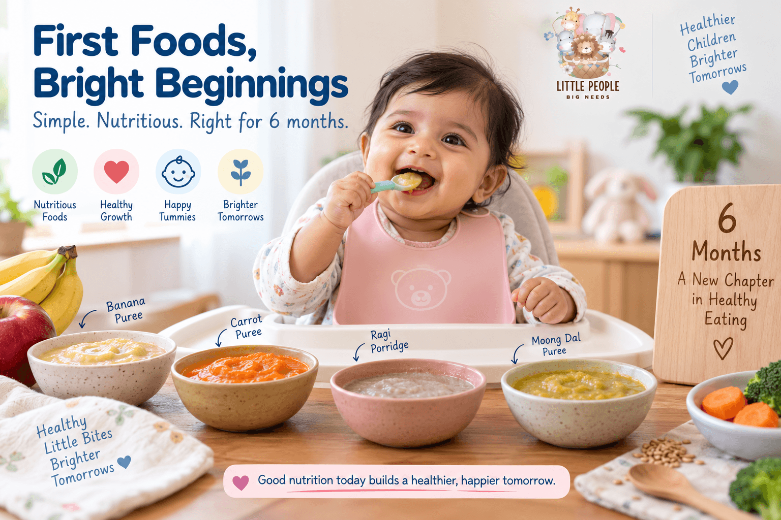 6-Month Baby Food Chart (Indian): Starting Solids the Right Way